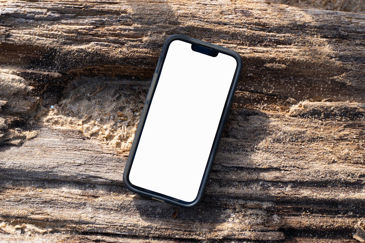 white screen smartphone
