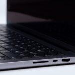 Close-up Shot of a Apple MacBook Pro on a White Surface