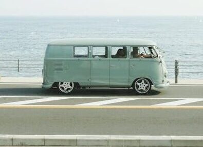 a car is standing on the road
