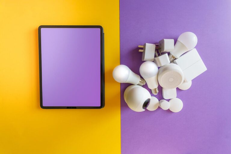 smart home devices, screen mockup