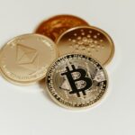 Crypto coins stack