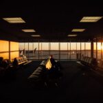 People Sitting in the airport