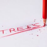 A red color stress word in a paper