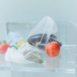 Close-Up Shot of Vegetables in a Reusable Bag