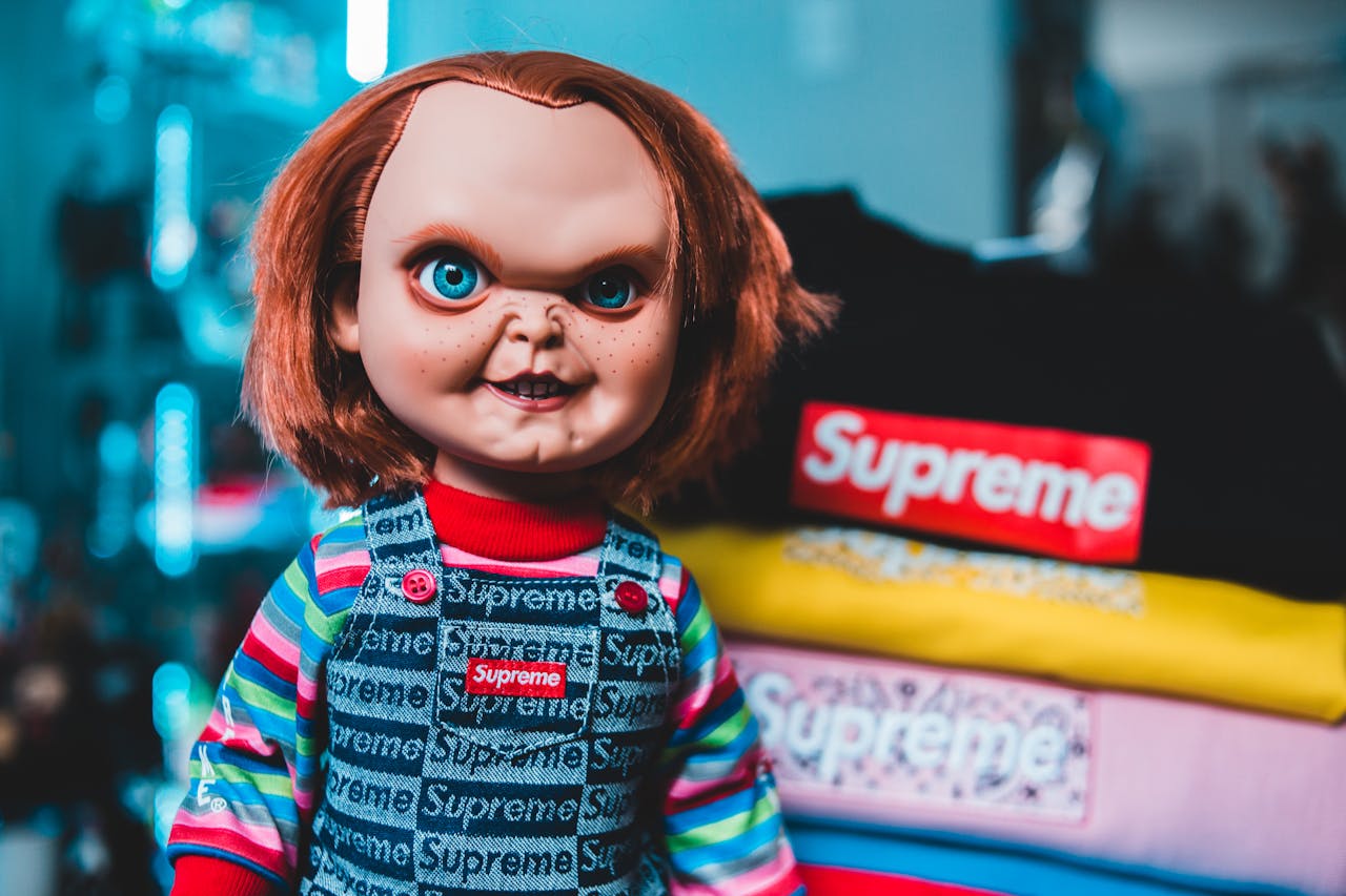 Chucky Doll Dressed in Supreme