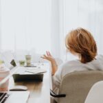 Woman Talking on Video Call