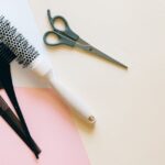 Top View of Hairdresser Accessories